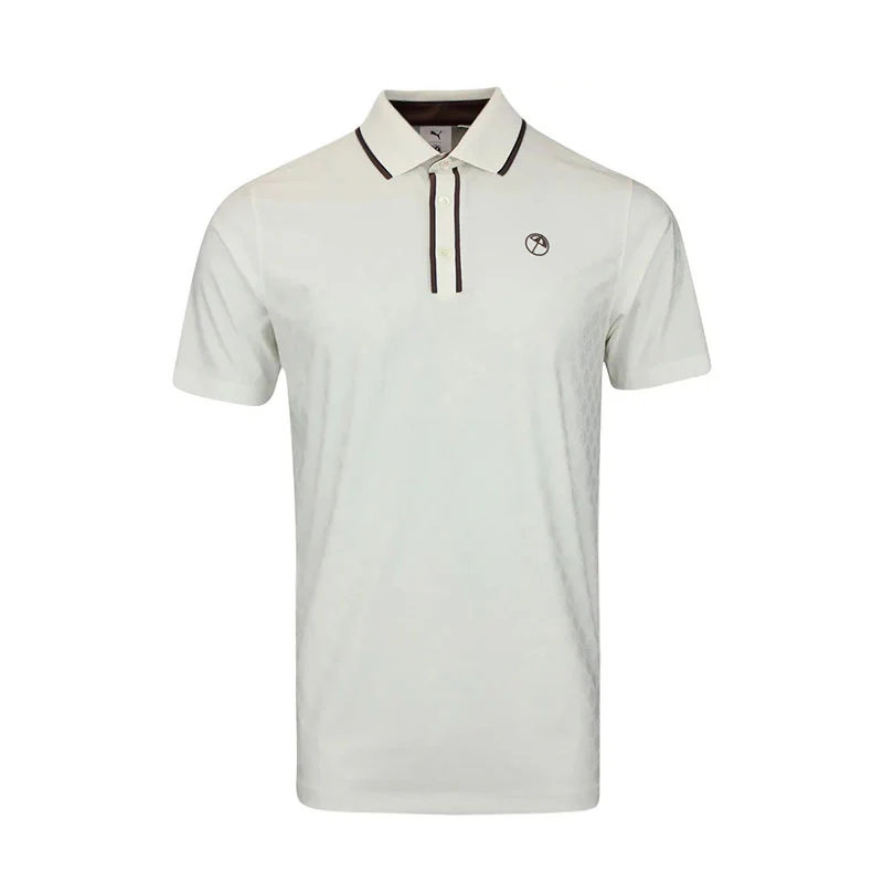PUMA x Arnold Palmer Tipped Jaquard Men's Polo (Warm White)