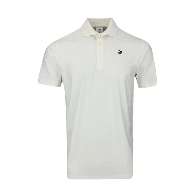 PUMA x REIGNING CHAMP MATTR Jacquard Men's Polo (Warm White)