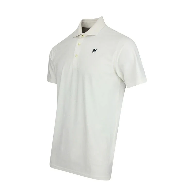 PUMA x REIGNING CHAMP MATTR Jacquard Men's Polo (Warm White) - Image 3