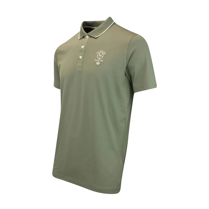 PUMA x AC Milan Men's Polo (Dark Sage) - Image 3
