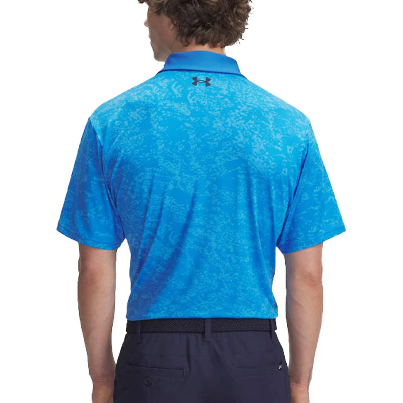 UNDER ARMOUR Playoff 3.0 Men's Printed Polo (Blue Atlantis) - Image 4