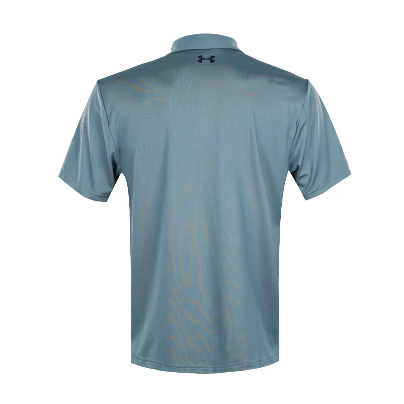 UNDER ARMOUR Playoff 3.0 Men's Printed Polo (Jasper Blue) - Image 2