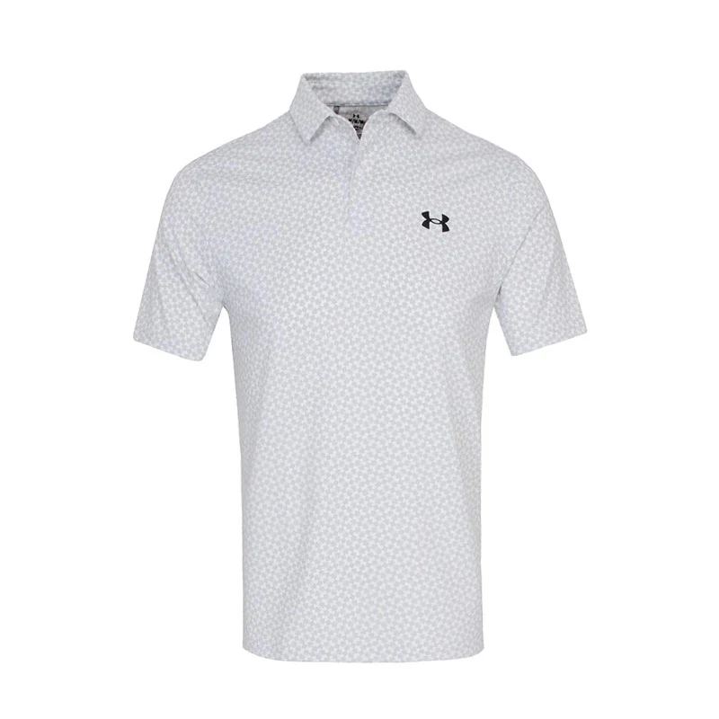 UNDER ARMOUR T2G Printed (2025) Men's Polo (White/Grey)