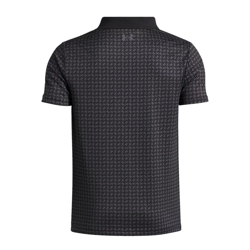 UNDER ARMOUR Matchplay Boy's Printed Polo (Black/Grey) - Image 2