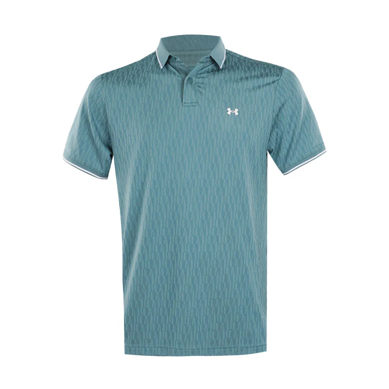 UNDER ARMOUR Drive Sport Jacquard Men's Polo (Jasper Blue)