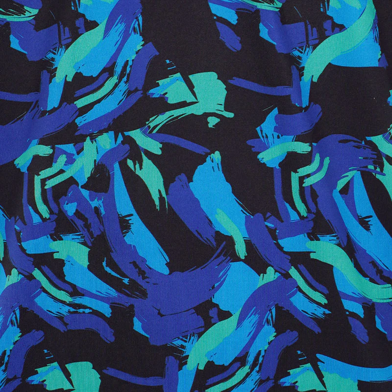CALVIN KLEIN Brushstroke Print Men's Polo (Blue) - Image 4