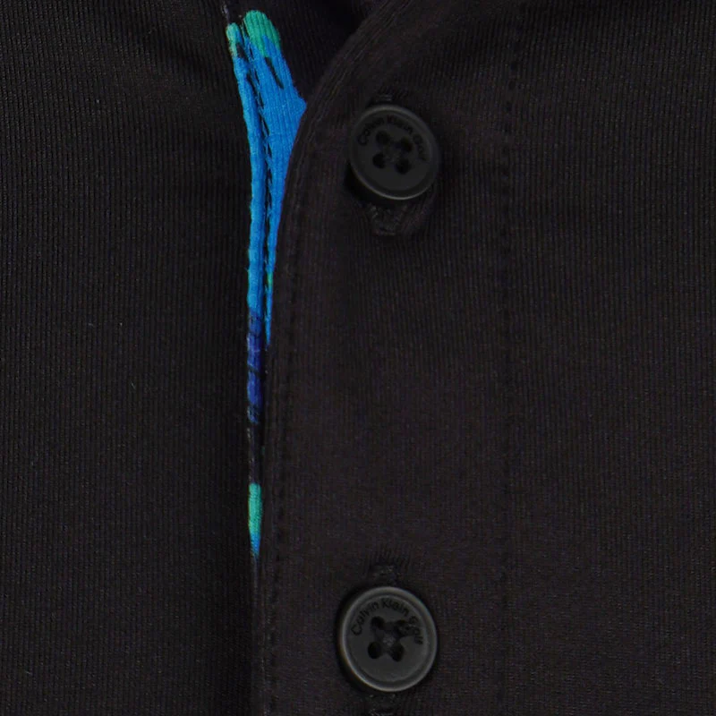 CALVIN KLEIN Seabury Men's Polo (Black) - Image 3