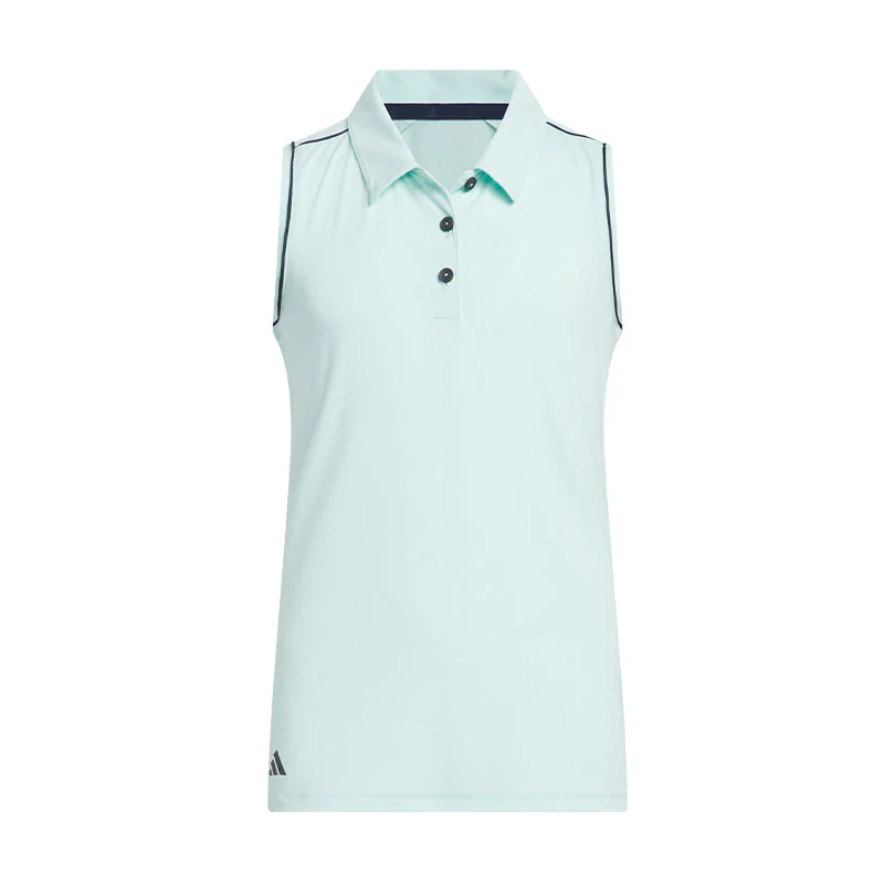 ADIDAS Performance Girl's Sleeveless Polo (Aqua)