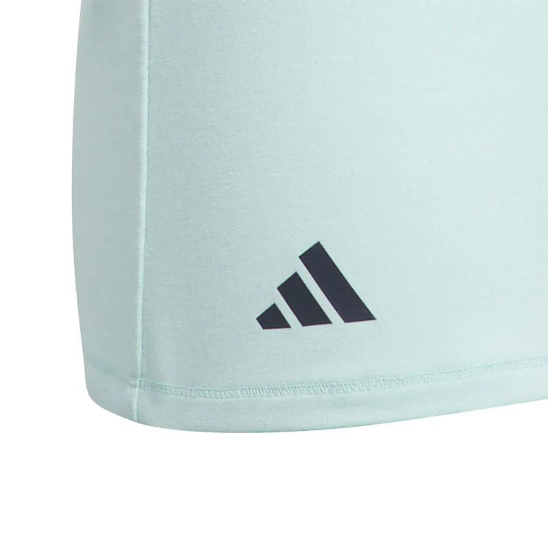 ADIDAS Performance Girl's Sleeveless Polo (Aqua) - Image 4