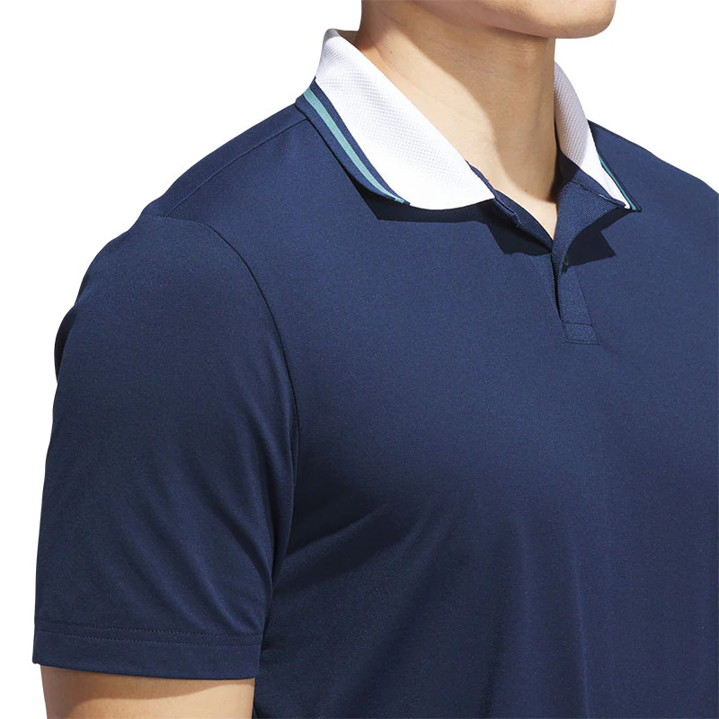 ADIDAS Beyond Twisknit Men's Polo (Navy) - Image 3