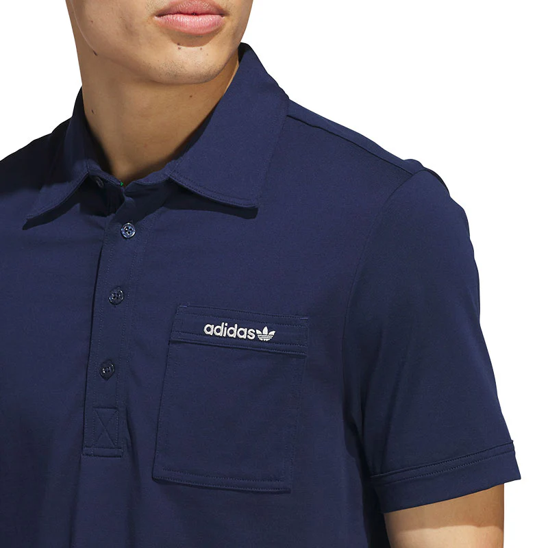 ADIDAS Originals Archive Pocket Men's Polo (Indigo) - Image 3