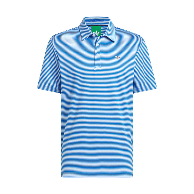 ADIDAS Originals Stripe Men's Pique Polo (Clear Sky)