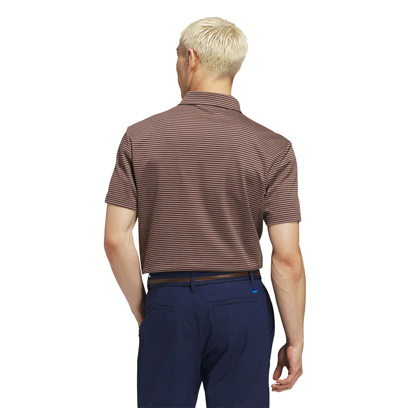 ADIDAS Originals Stripe Men's Pique Polo (Brown) - Image 2