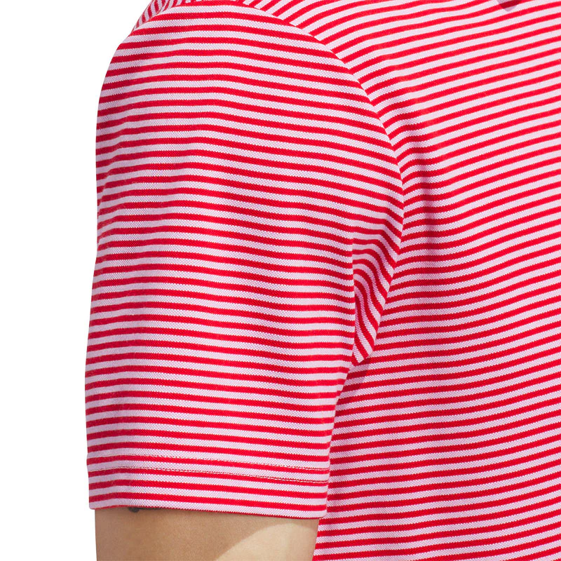 ADIDAS Originals Stripe Men's Pique Polo (Lilac) - Image 4