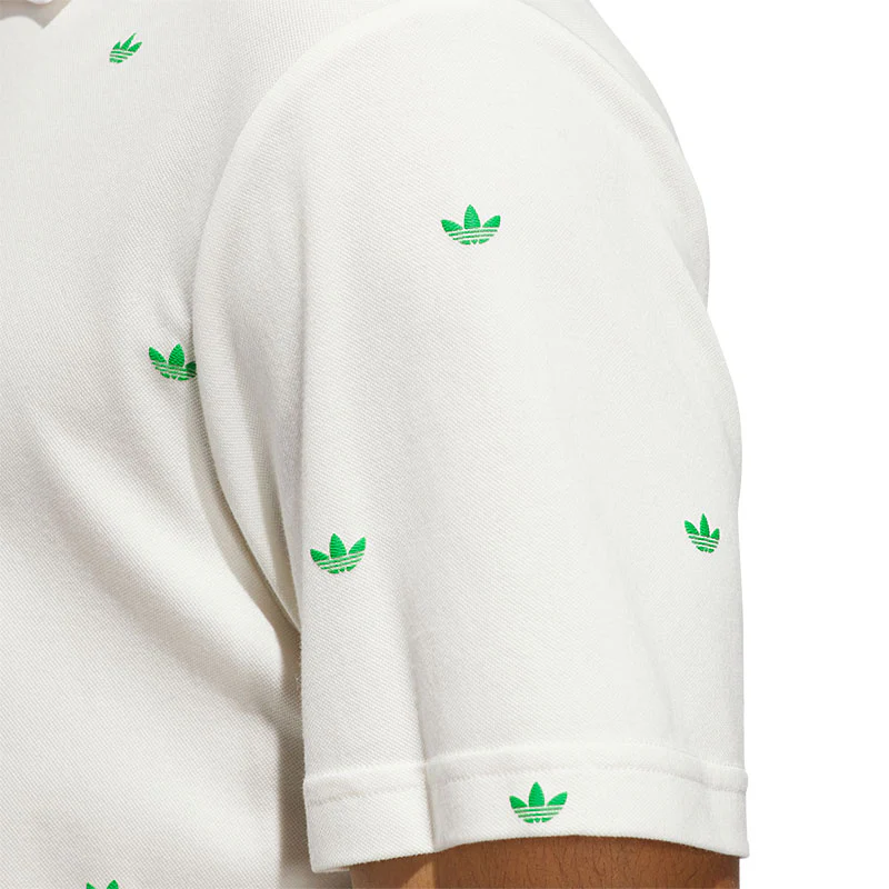 ADIDAS Originals Printed Trefoil Men's Polo (White) - Image 4