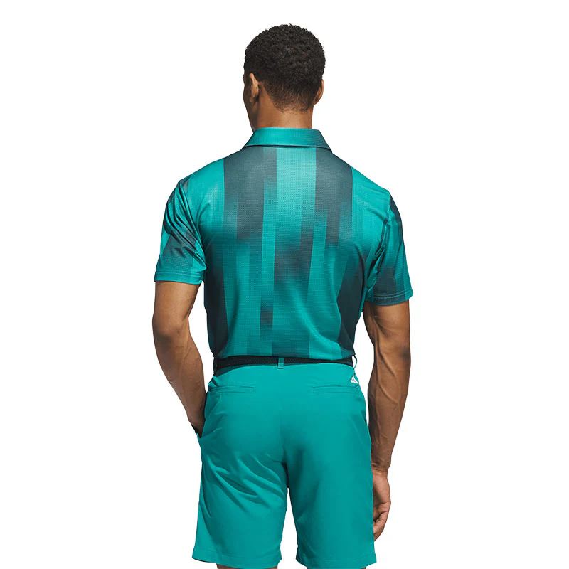 ADIDAS Ultimate365 Mesh Radiant Print Men's Polo (Teal) - Image 2