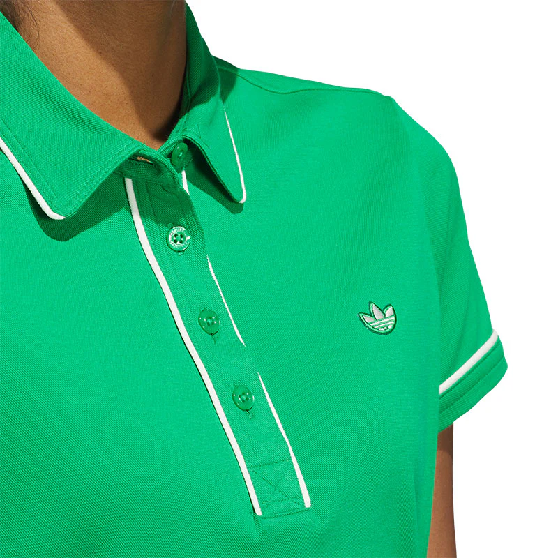 ADIDAS Originals Twistknit Trefoil Women's Polo (Green) - Image 3