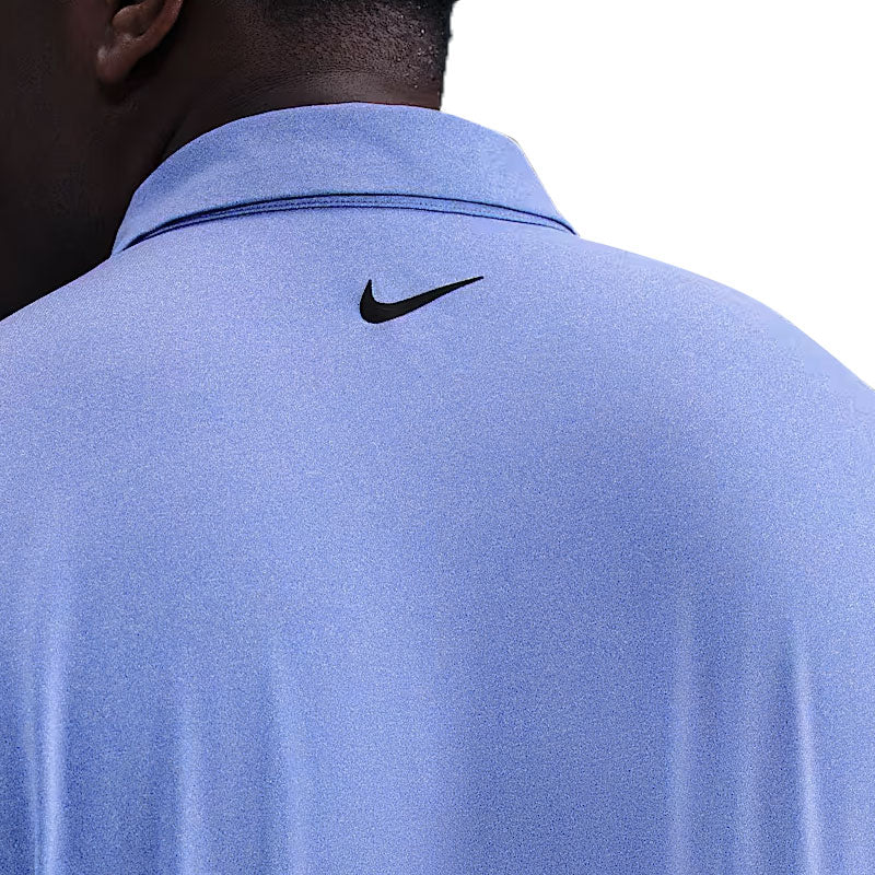 NIKE Tour Dri-FIT Heathered Men's Polo (Blue) - Image 4