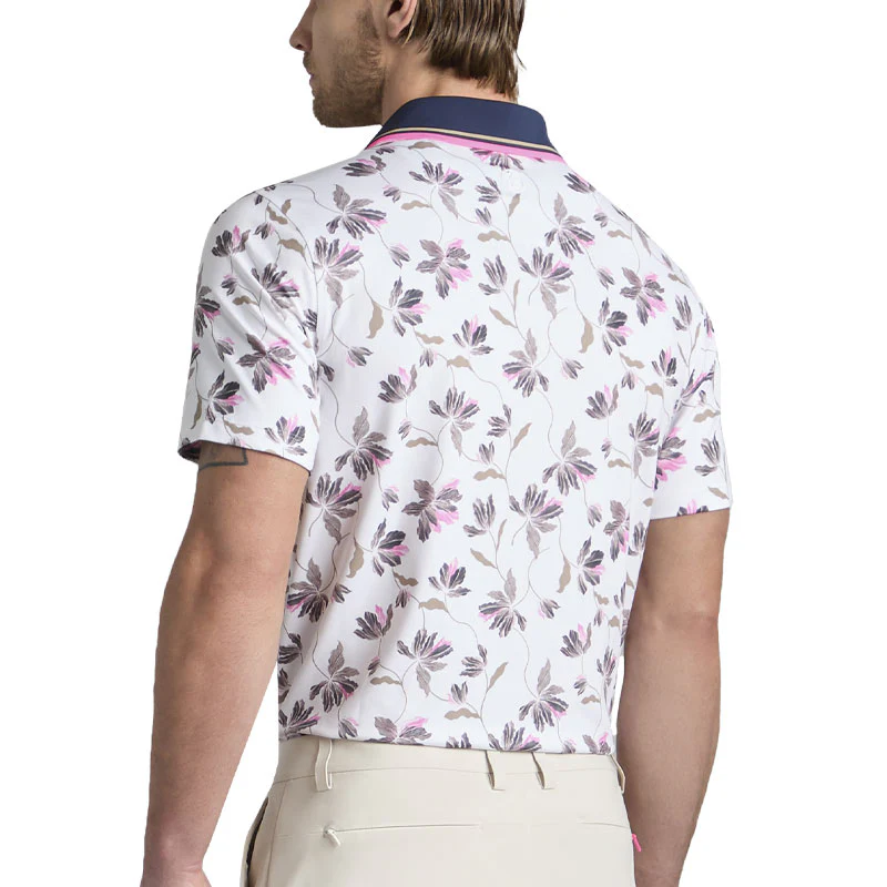 GFORE Iris Men's Tech Jersey Polo (Snow) - Image 2