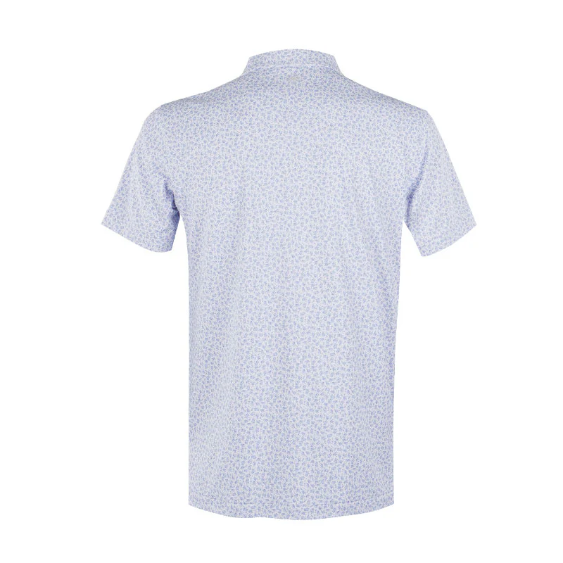 PETER MILLAR Olive Grove Men's Performance Jersey Polo (White) - Image 2