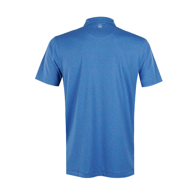 PETER MILLAR Due North Men's Performance Jersey Polo (Lunar Blue) - Image 2