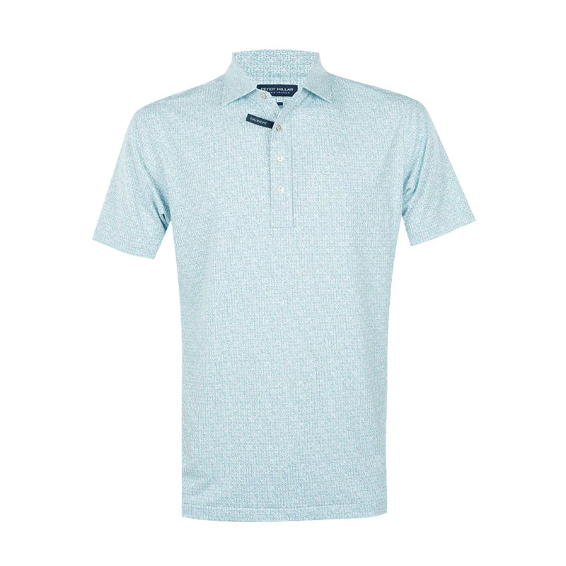 PETER MILLAR Due North Men's Performance Jersey Polo (White)