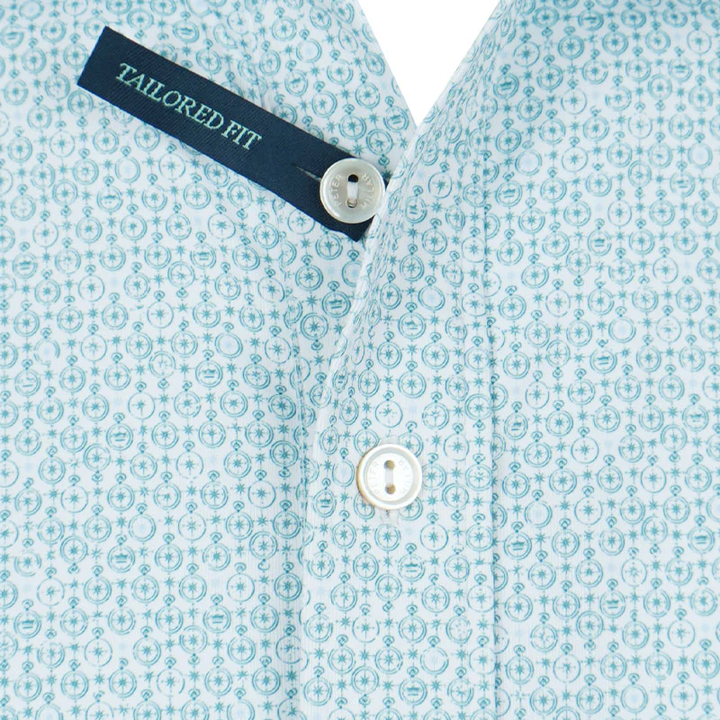 PETER MILLAR Due North Men's Performance Jersey Polo (White) - Image 3