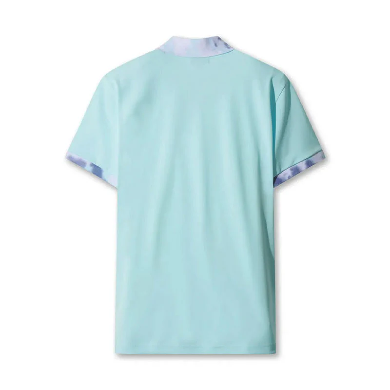 WAAC Dyeing Rib Collar Men's Polo (Light Blue) - Image 2
