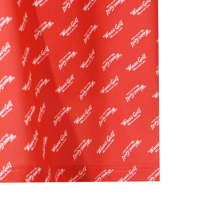 WAAC Retro Logo Men's Polo (Red) - Image 4