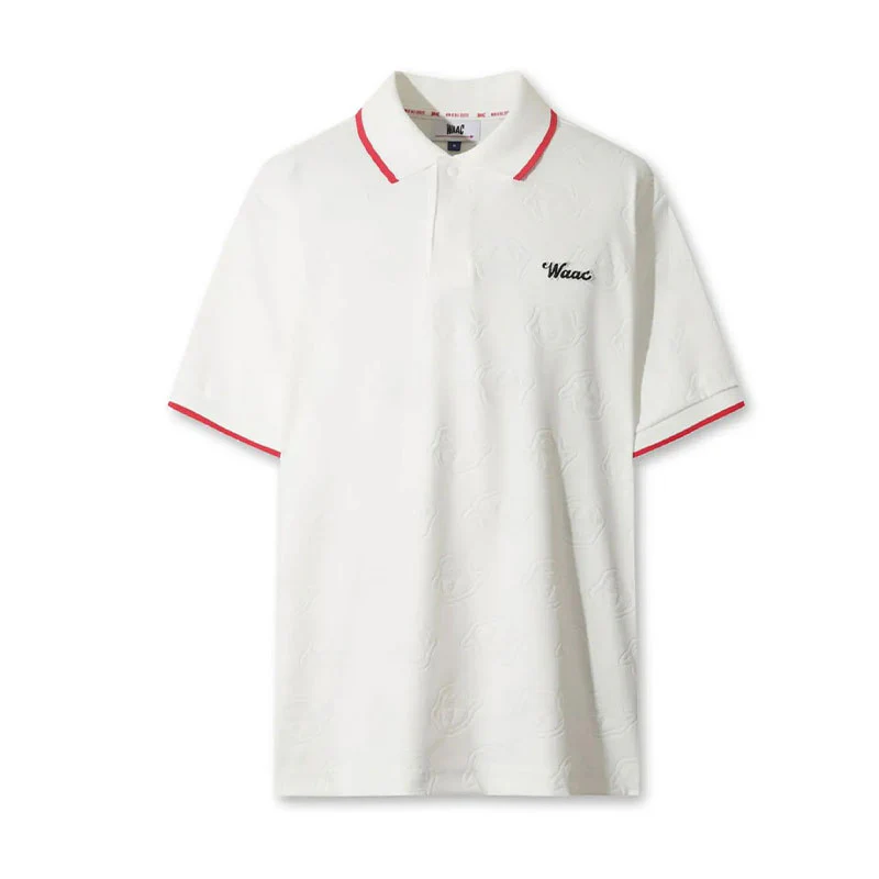 WAAC Men's Jacquard Polo (White)