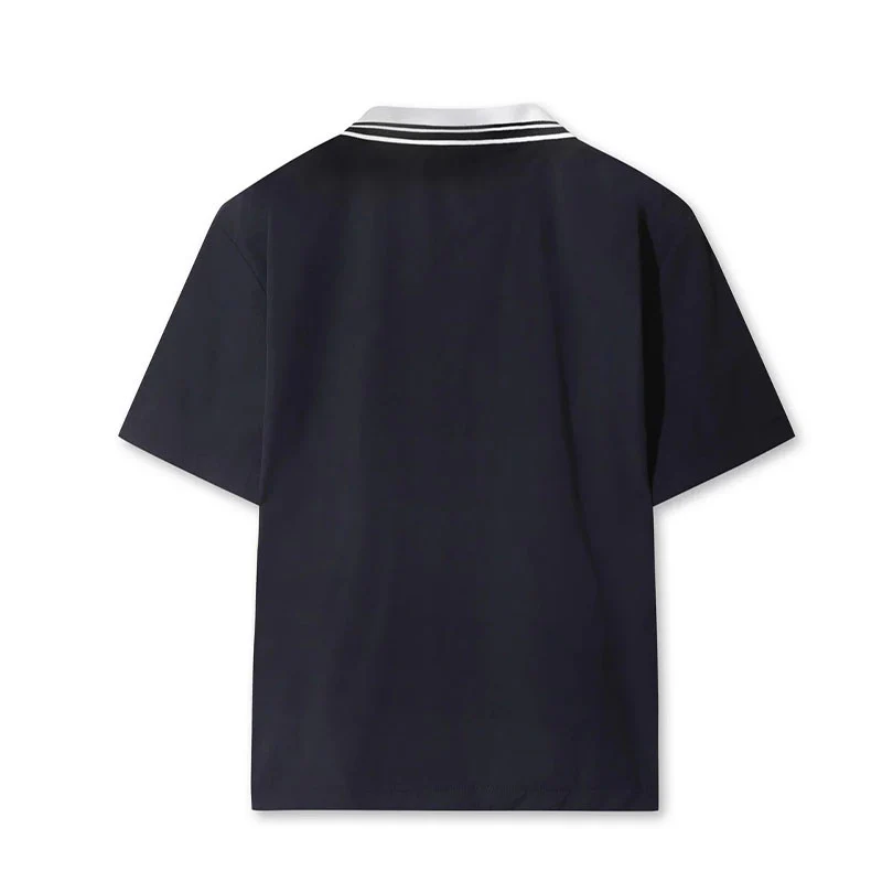 WAAC Rib Collar Stretch Women's Pullover (Dark Navy) - Image 2