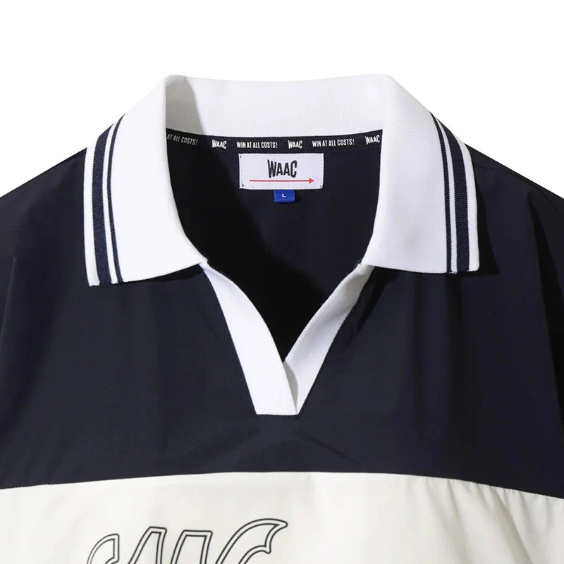 WAAC Rib Collar Stretch Women's Pullover (Dark Navy) - Image 3
