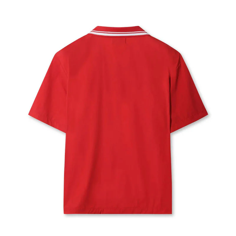 WAAC Rib Collar Stretch Women's Pullover (Red) - Image 2