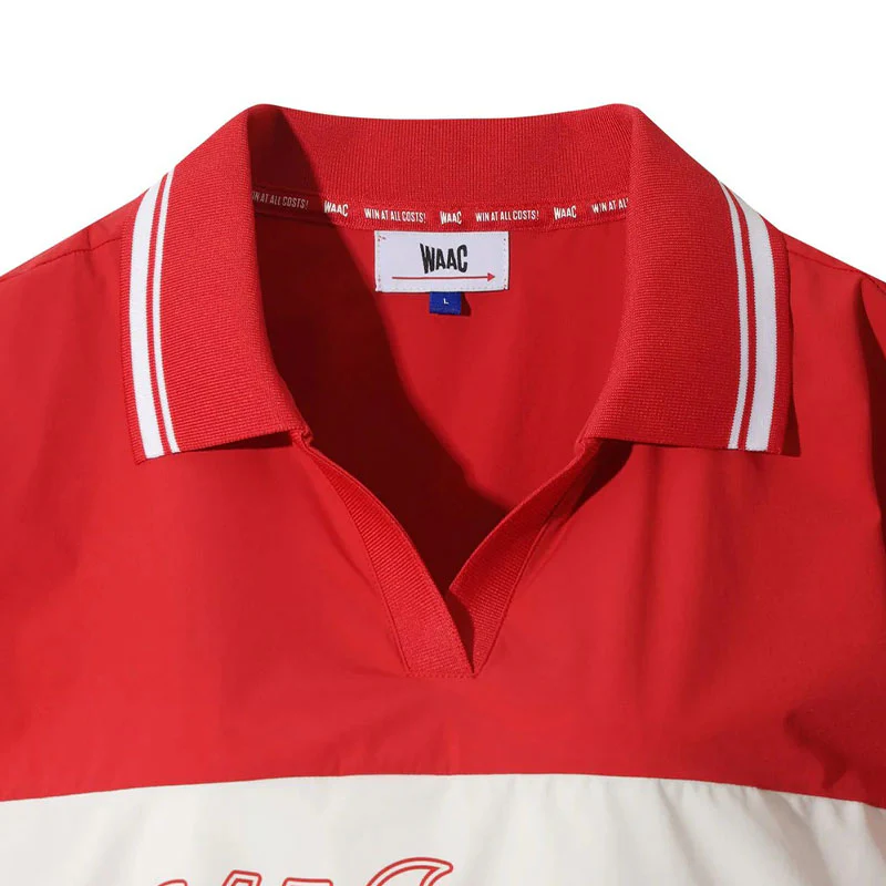WAAC Rib Collar Stretch Women's Pullover (Red) - Image 3