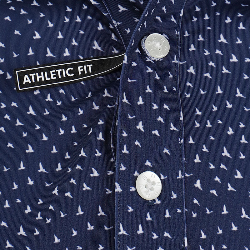 FOOTJOY Bird Print Men's Polo (Navy) - Image 3