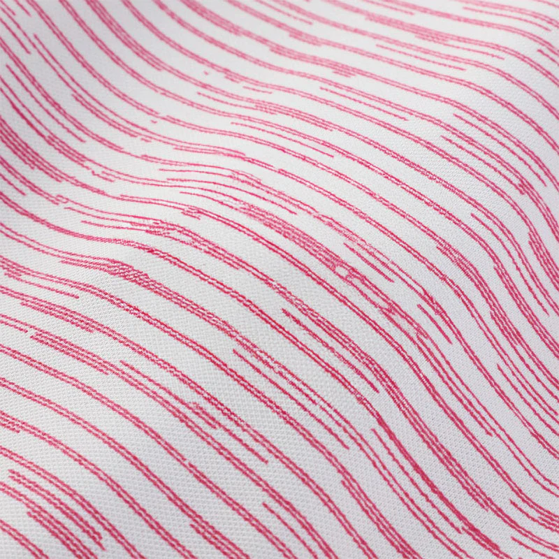 FOOTJOY Broken Stripe Print Men's Pique Polo (Magenta) - Image 4