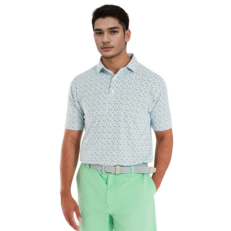 FOOTJOY Gamer Print Men's Pique Polo (Multi) - Image 3