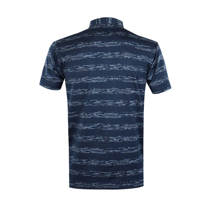 FOOTJOY Ikat Stripe Lisle Men's Polo (Navy) - Image 2