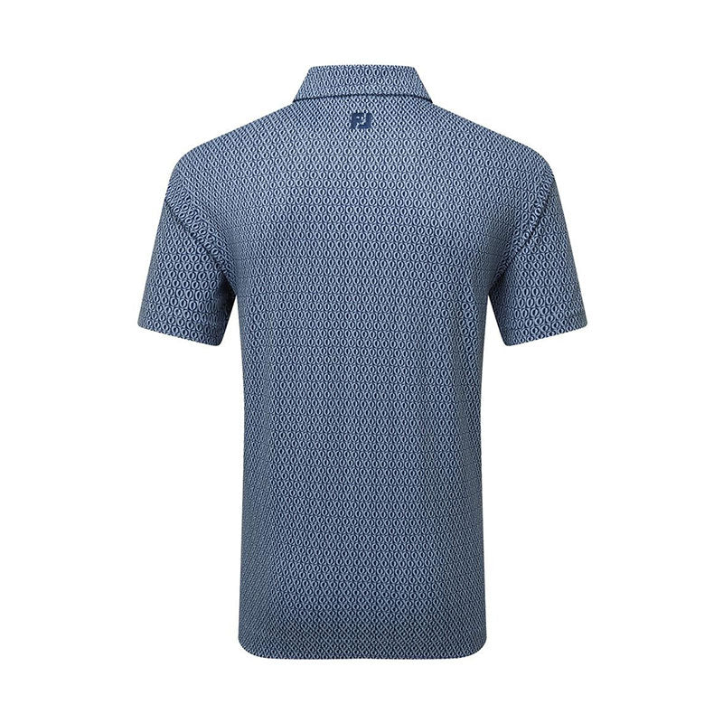 FOOTJOY Modernist Geo Men's Pique Polo (Navy) - Image 2