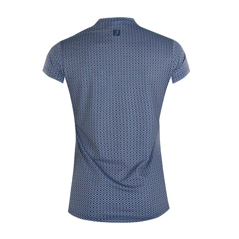FOOTJOY Zip Printed Women's Polo (Navy) - Image 2