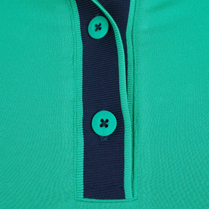FOOTJOY Women's Wide Placket Polo (Emerald) - Image 3
