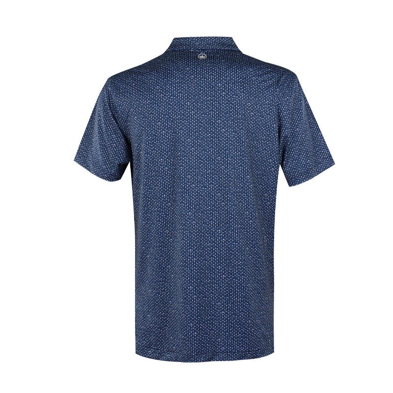 PETER MILLAR Sidecar Men's Performance Jersey Polo (Navy) - Image 2
