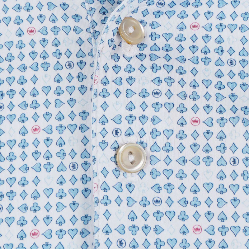 PETER MILLAR Ace of Spades Men's Performance Polo (White) - Image 3