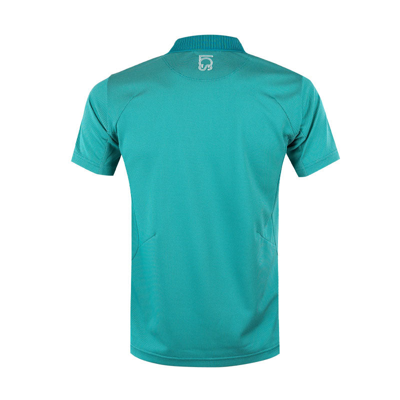 LE COQ SPORTIF GOLF Golf Patterned Men's Polo (Green) - Image 2