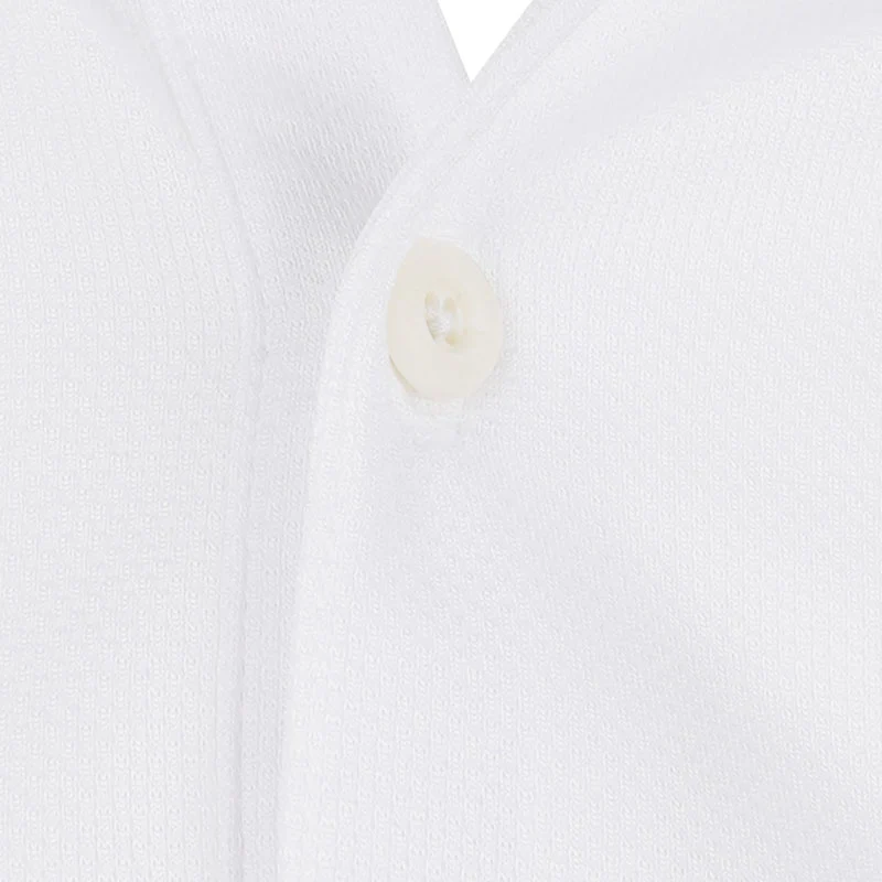 LE COQ SPORTIF GOLF Golf Patterned Men's Polo (White) - Image 3