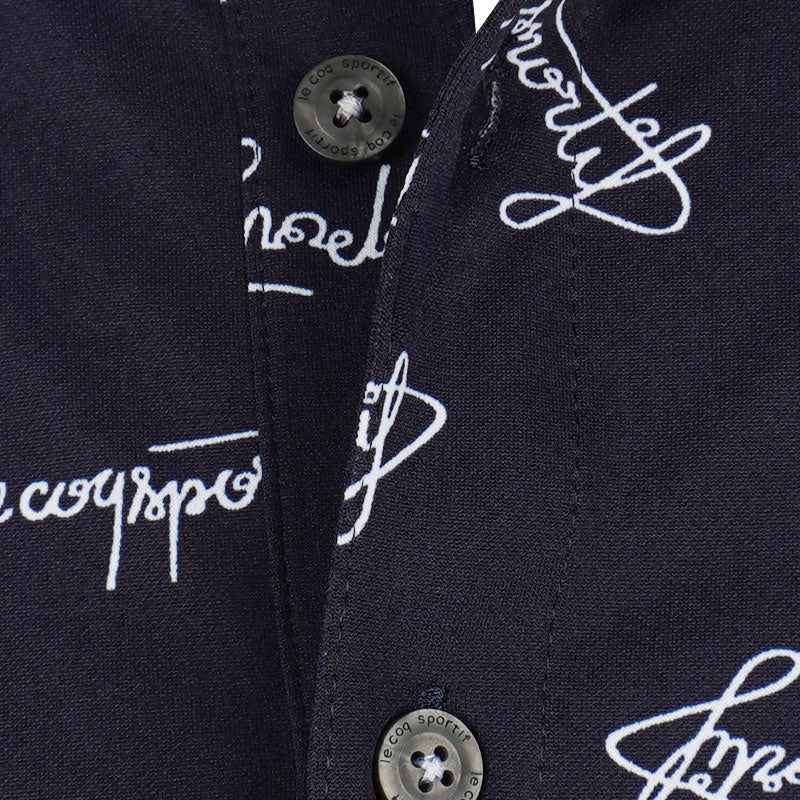 LE COQ SPORTIF GOLF Seasonal Print Men's Polo (Navy) - Image 3