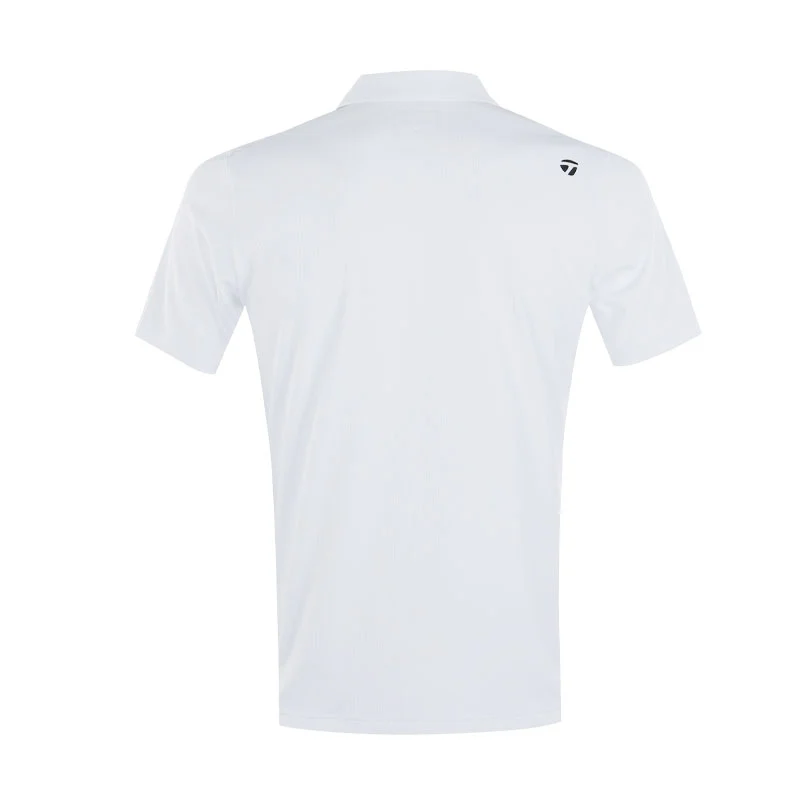 TAYLORMADE Edgy Basic Men's Polo (White) - Image 2