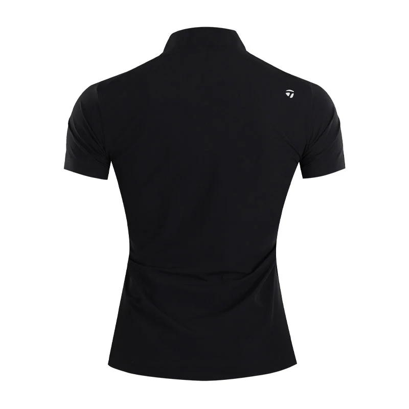 TAYLORMADE Half Zip Women's Mock Shirt (Black) - Image 2