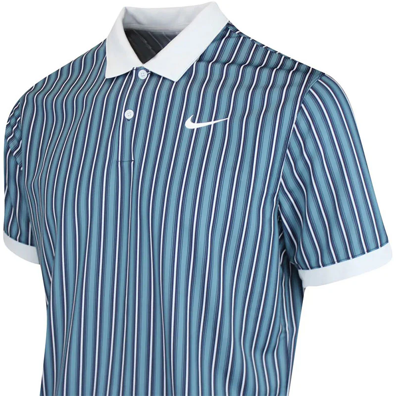 NIKE Victory+ Dri-FIT Men's Polo (Blue) - Image 4