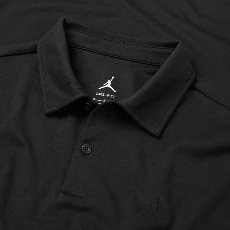NIKE Jordan Sport Dri-FIT Men's Polo (Black) - Image 3